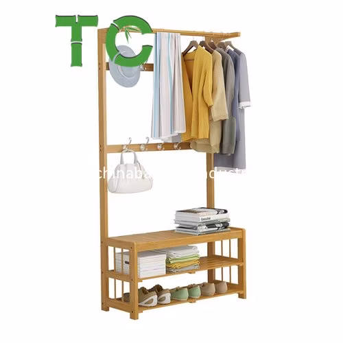 Многоцелевая бамбуковая сушилка для одежды/полка для одежды, вешалка для одежды, прихожая, мульти